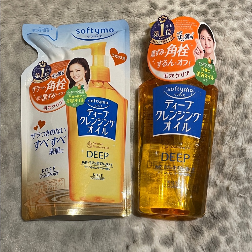 Kose Softymo Deep Cleansing Oil 230ml +200ml Refill | J- Beauty Skincare Set